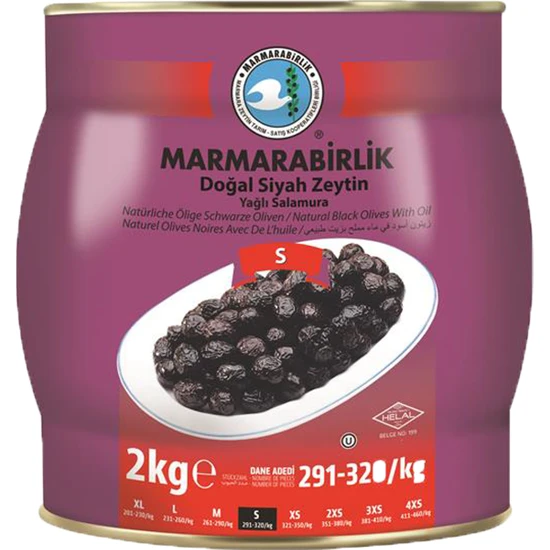 Marmarabirlik Hususi - 2 kg Teneke Zeytin