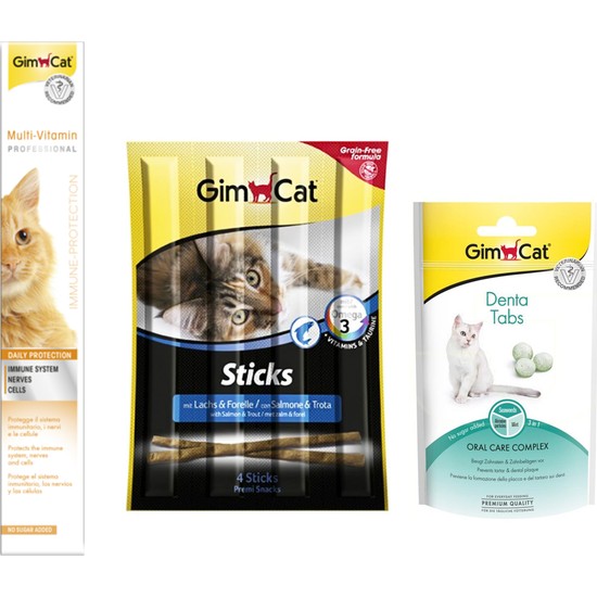 Gimcat Multi Vitamin Paste 100 gr + Sticks Somonlu 20 gr + Fiyatı