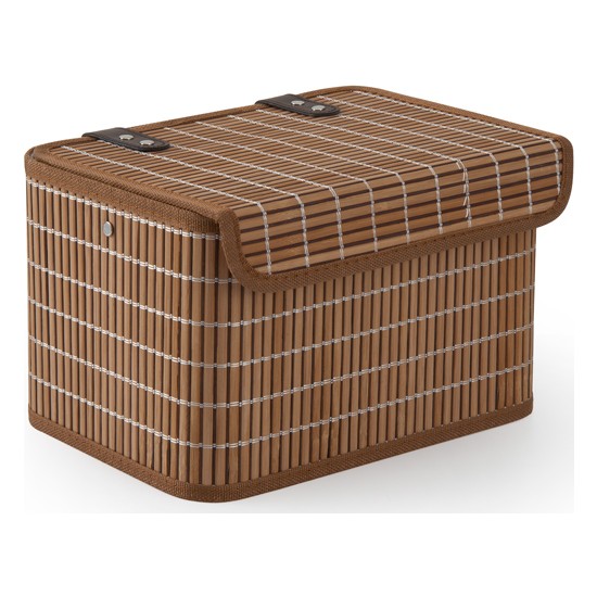 English Home Hardwood Bambu Saklama Kutusu 28X20X18 cm Kahve Fiyatı