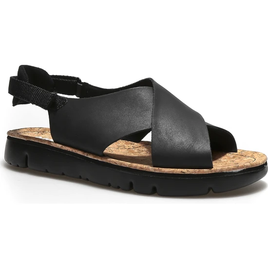 Camper Kadın Sandalet K200157-022 Oruga Sandal Siyah