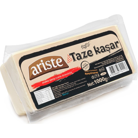 Ariste Taze Kaşar Peyniri 1000 gr