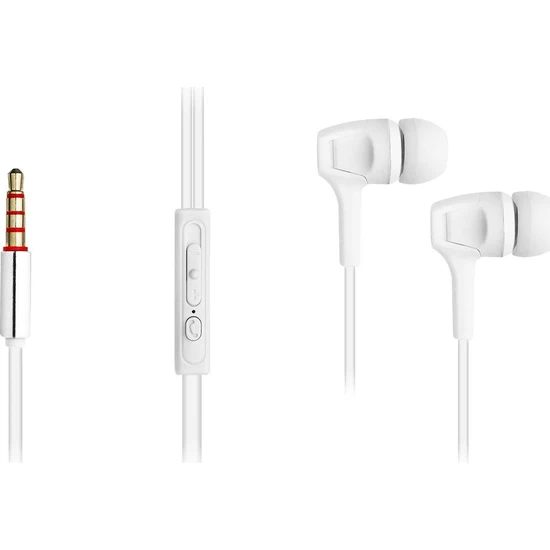 Ktools Joy Stereo Kablolu Mikrofonlu Kulaklık 120 cm Beyaz