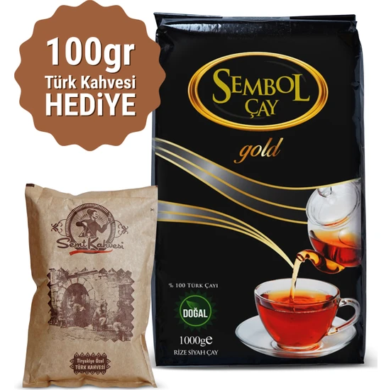 Sembol Çay Gold 1 kg ( Türk Kahvesi Hediyeli 100 gr )