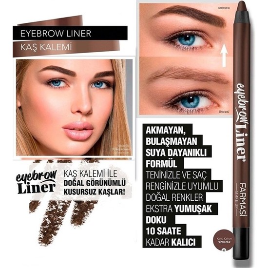 Farmasi Eyebrow Liner Kaş Kalemi Kahve Fiyatı