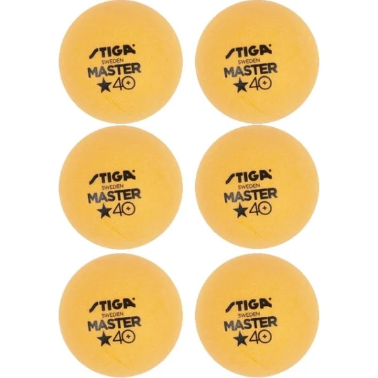 Stiga Master 6lı Masa Tenisi Pinpon Topu Turuncu (1112-2303)