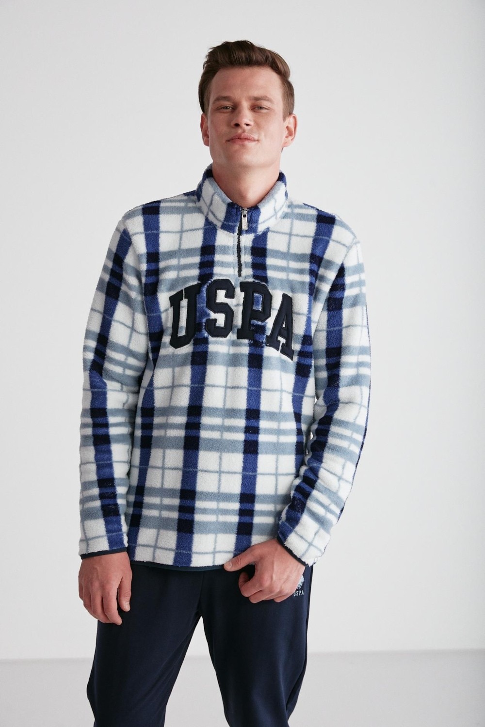U.S. Polo Assn. Erkek Turuncu Polarlı Pijama Takımı 18754