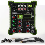 Midex MDX-100 Stüdyo Kayıt Için Ses Kartlı Mixer +48V Phantom Power ile Stüdyo Mikser