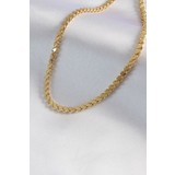 Taratatam 316L Çelik Gold Renk Arpa Zincir Model Kadın Kolye