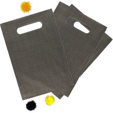 Repro Design 17 × 25 Hediyelik Lüx El Geçme Poşet 10 Adet Siyah