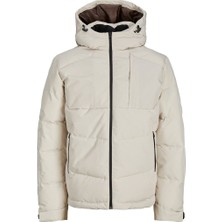 Jack & Jones Erkek Suya Dayanıklı Kapüşonlu Puffer Mont - Otis