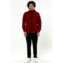 Marco Ferry Bordo Erkek Cepli Düz Paça Önden Fermuarlı Kapüşonlu Iki Iplik Eşofman Takım EDY201543B