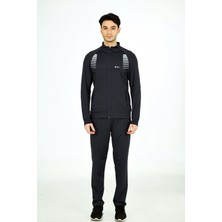 Marco Ferry Antrasit Erkek Yarım Balıkçı Yaka Cepli Öndenfermuarlı Jarse Eşofman Takım EDY201403