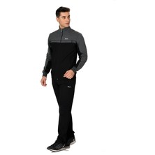 Marco Ferry Siyah Erkek Yarım Balıkçı Yaka Boydan Fermuarlı Iki Iplik Eşofman Takımı EDY19140SYH