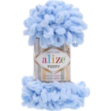 Alize Puffy El Örgü Ipi Açık Mavi 183 Btk