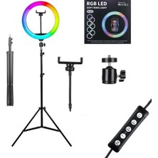 Notech Soft Ring Light MJ33 13" 33CM Rgb LED Halka Işık Tripodlu Selfie Işığı