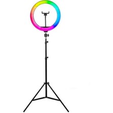 Notech Soft Ring Light MJ36 14" 36CM Rgb LED Halka Işık Tripodlu Selfie Işığı