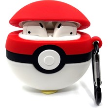 Zen AI Airpods 1/2. Nesil Efsane Çizgi Pokeball Tasarımlı Hediye Kılıf