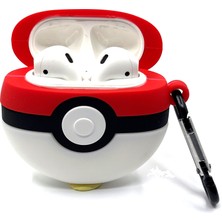 Zen AI Airpods 1/2. Nesil Efsane Çizgi Pokeball Tasarımlı Hediye Kılıf
