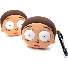 Zen AI Airpods 1/2. Nesil Sevilen Karakter Morty Tasarımlı Hediye Kılıf