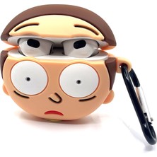 Zen AI Airpods 3. Nesil Nesil Uyumlu Sevilen Karakter Morty Tasarımlı Hediye Kılıf