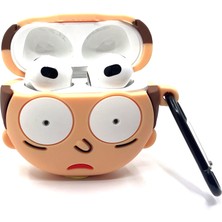 Zen AI Airpods 3. Nesil Nesil Uyumlu Sevilen Karakter Morty Tasarımlı Hediye Kılıf