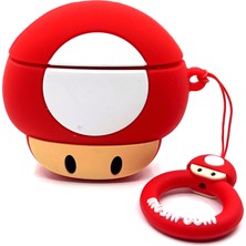 Zen AI Airpods 1/2. Nesil Sevilen Oyun Konsolu Karakteri Mario Toad Karakter Tasarımlı Hediye Kılıf