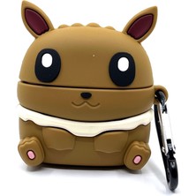 Zen AI Airpods 3. Nesil Uyumlu Sevilen Çizgi Karakter Pokemon Evee Tasarımlı Hediye Kılıf