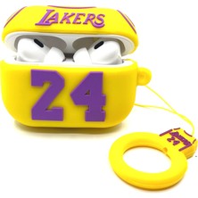 Zen AI Airpods Pro 1/2. Nesil Uyumlu Sevilen Basketbol Takımı Sarı Lakers Forma Tasarımlı Nba Hediye Kılıf