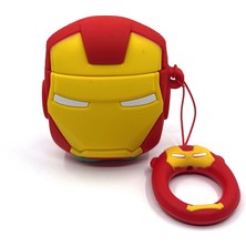 Zen AI Airpods 1/2. Nesil Sevilen Demir Adam Ironman Maske Tasarımlı Hediye Kılıf
