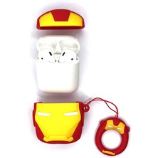 Zen AI Airpods 1/2. Nesil Sevilen Demir Adam Ironman Maske Tasarımlı Hediye Kılıf