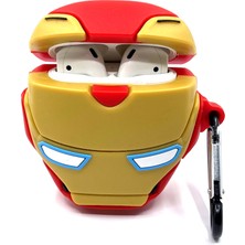 Zen AI Airpods 1/2. Nesil Sevilen Demir Adam Golden Ironman Maske Tasarımlı Hediye Kılıf