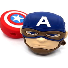 Zen AI Airpods Pro 1/2. Nesil Sevilen Karakter Captain America Tasarım Hediye Kılıf