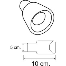 Egzozcum 50 Mm. Motosiklet (Motorsiklet) Minik  Nikelaj Sesli Egzoz Eksoz Ucu