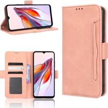 Seniee Xiaomi Mi Poco C55 Telefon Kılıfı Için Kart Yuvalı Deri Telefon Kılıfı (Yurt Dışından)