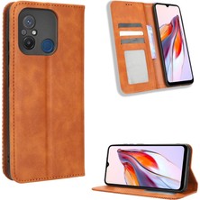 Seniee Xiaomi Poco C55 Telefon Kılıfı Için Deri Telefon Kılıfı (Yurt Dışından)