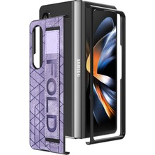 Seniee Deri Telefon Kılıfı Için Samsung Galaxy Z Fold 4 Kalem Yuvası ve Kemer ile (Yurt Dışından)