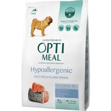 Optimeal Hypoalerjenik Orta ve Büyük Irklar Için Somonlu Yetişkin Köpek Maması 4 kg