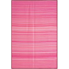 Katlanabilir Pembe Plaj Kamp Piknik Bahçe Balkon Teras Hasır Halı Mat Savan Kilim Karavan Halısı 150x210