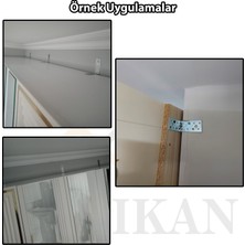 40x80x80mm - YAPIKAN Deprem Güvenliği Dolap Sabitleme Aparatı Seti - Mobilya Gardırop Portmanto Kitaplık Masa Raf Eşya Duvara Sabitleyici Aparat - L Demir Köşe Bağlantı Gönye Köşebent