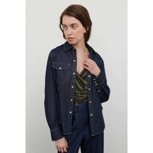 ROMAN Denim Cepli Gömlek Lacivert K2413526_015