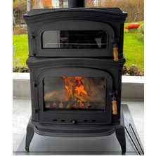 Flame Stove FS-033 Altara Premium Tek Camlı Kuzineli Döküm Soba