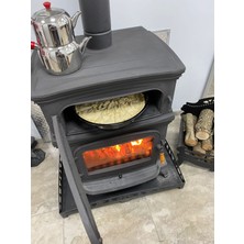 Flame Stove FS-033 Altara Premium Tek Camlı Kuzineli Döküm Soba