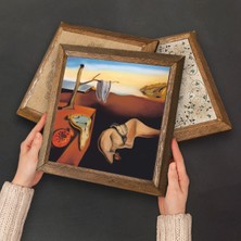 Pinecone Picasso, Salvador Dalí Taş Duvar Tablosu Ahşap Çerçeveli Duvar Dekoru 6 Parça Tablo Seti Wall Art W6-49