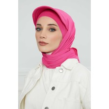 Aisha's Design Siperlikli Penye Şal,SS-1,Fuşya