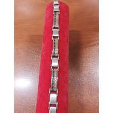 Firuze Gümüş Çelik Bileklik