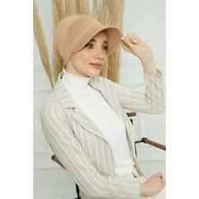 Aisha's Design Siperlikli Penye Şapka Bone,b-73