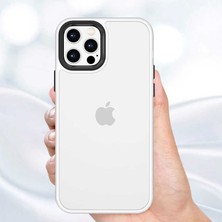 HEPTEKİLETİŞİM Apple  iPhone 13 Pro Max Kılıf Kamera Çıkıntılı Yumuşak Transparan Dokulu Silikon Kapak (Cann)