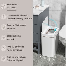 Exquisite 15 Lt Akıllı Çöp Kutusu - Beyaz (Yurt Dışından)