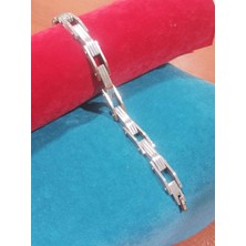 Firuze Gümüş Çelik Bileklik