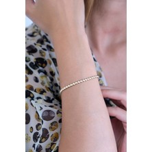 Güzide Kuyumcu Güzide 14 Ayar Altın Top Sıralı Bileklik